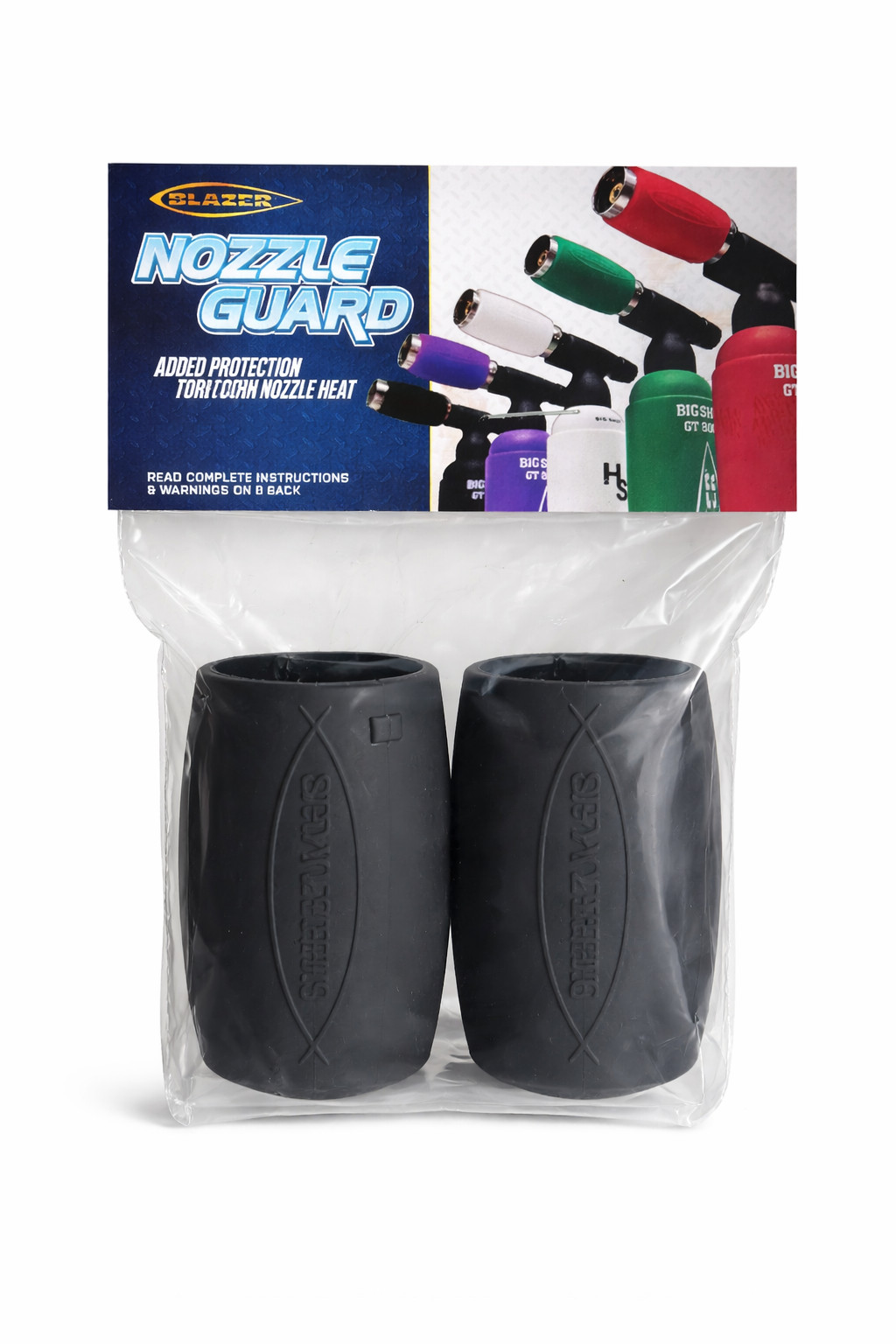 SILICONE NOZZLE GUARD BLACK 2PCS for Blazer GT 8000 (189-9912)