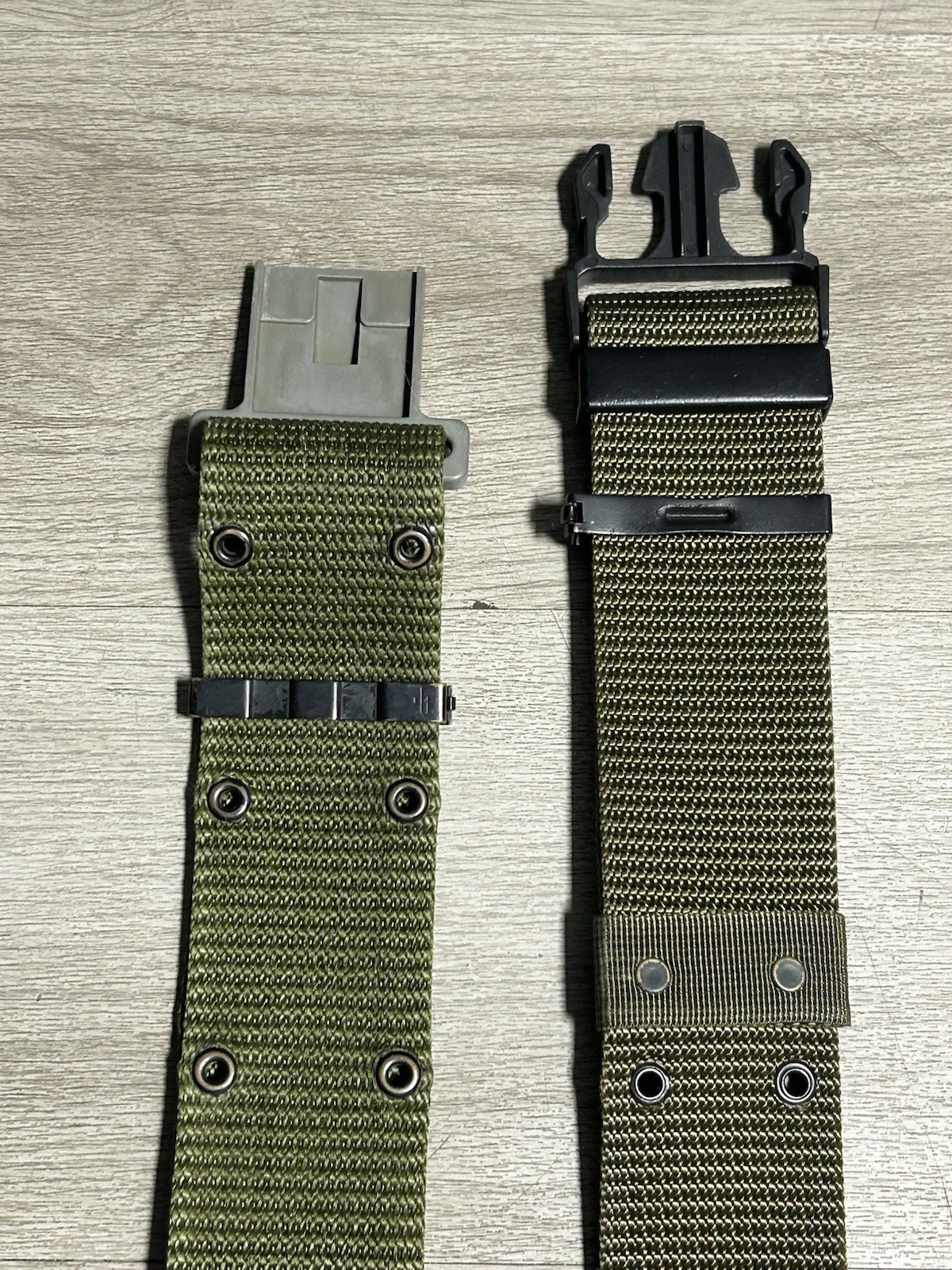 (2) USGI US Military Surplus Web Pistol Belts Quick Release Buckle