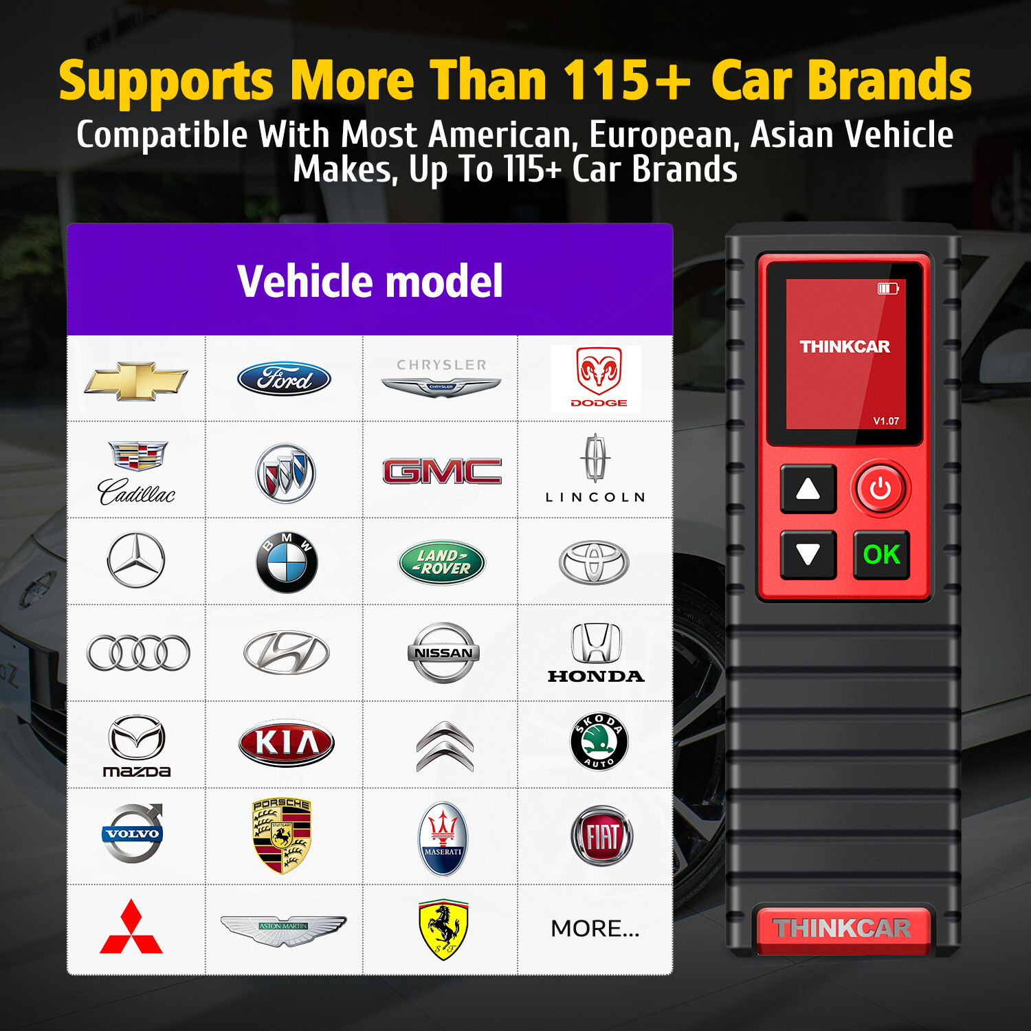 THINKTPMS G2 TPMS Relearn Reset Diagnostic Tool Tire Pressure Sensor Program