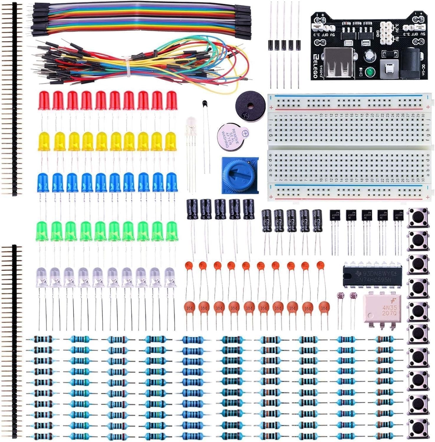 Electronics Fun Kit ELEGOO, 235 Items for Arduino