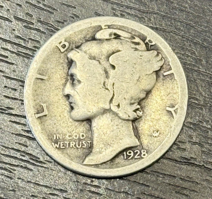 1928-S Mercury Dime "Large-S Cherry Pickers Variety FS-501" 90% Silver Free Ship
