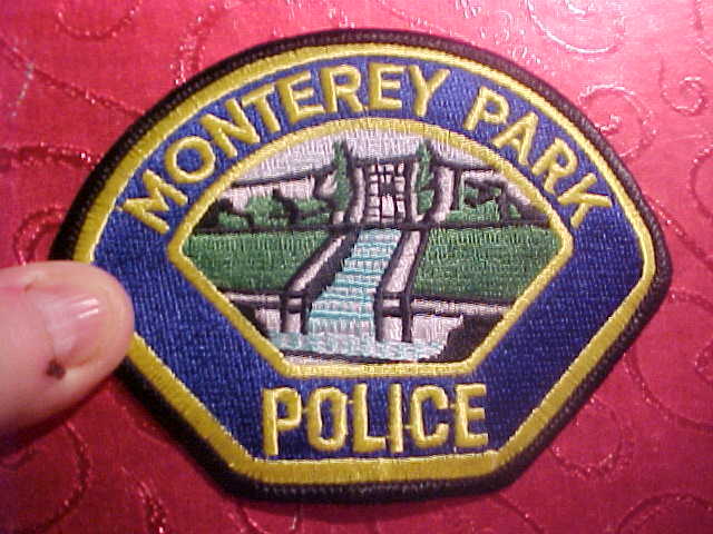 MONTEREY PARK CALIFORNIA  POLICE PATCH SHOULDER SIZE UNUSED *********