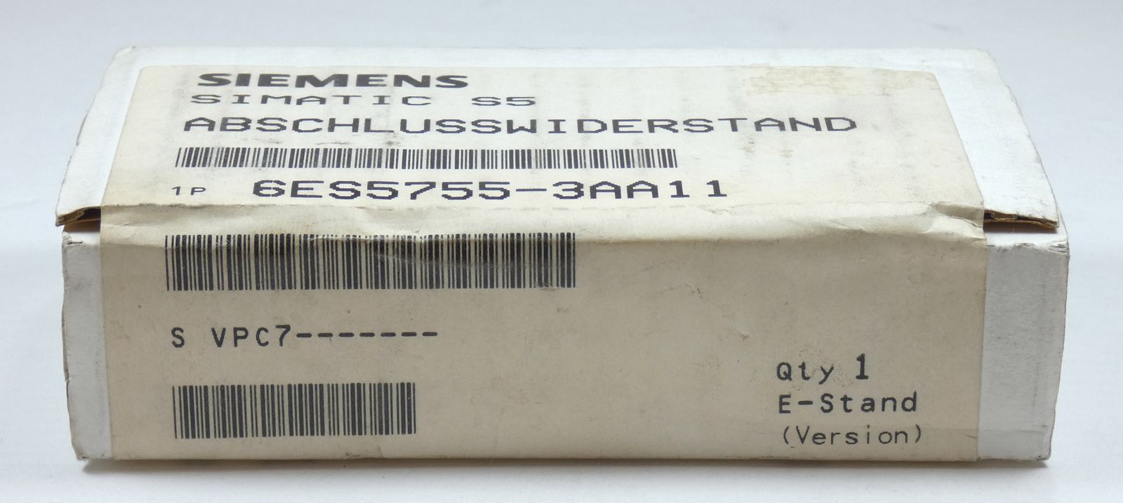 Siemens Simatic S5 6ES5755-3AA11 terminating resistor-sealed-