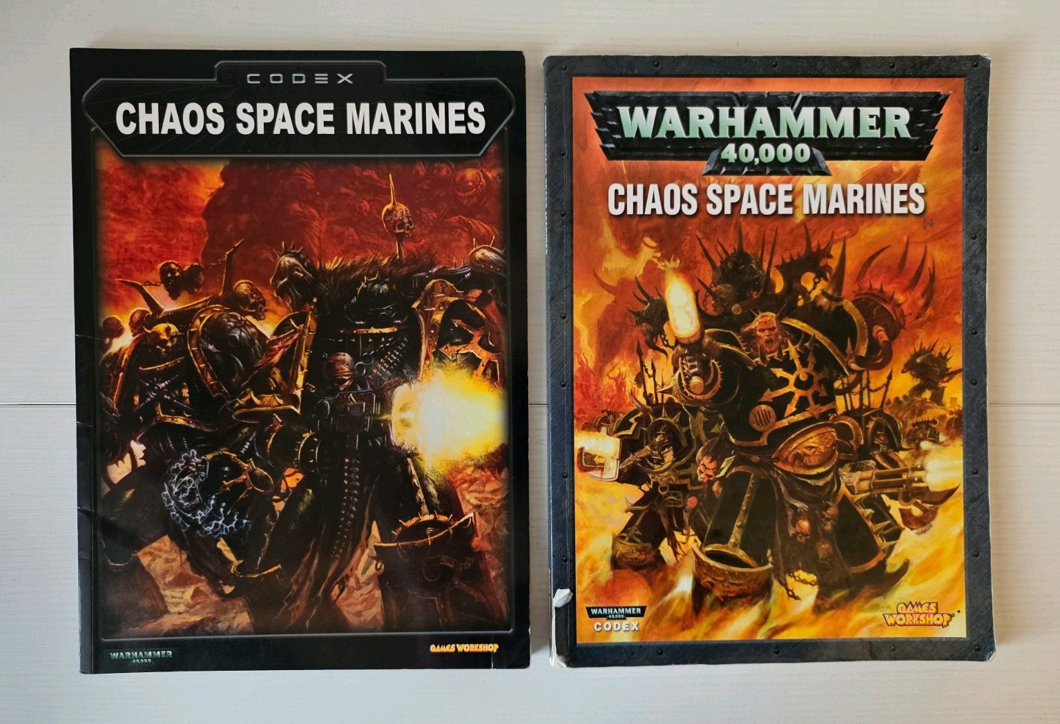Warhammer 40k Codex Chaos Space Marines Book Games Workshop 3rd and 4th Edition