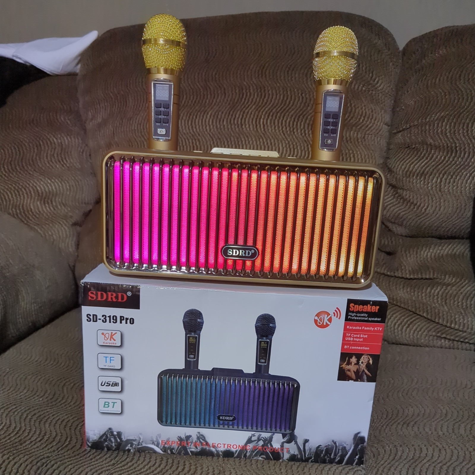 SDRD SD-319 Gold  Karaoke Machine