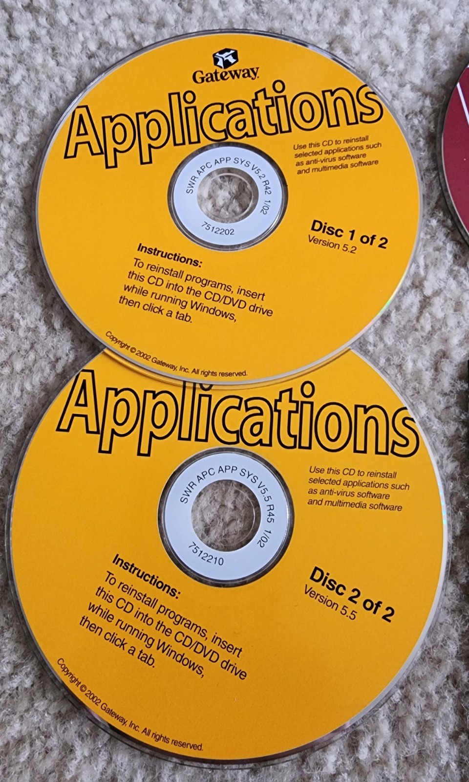 Gateware Software Discs with Storage Binder circa 2002/2003