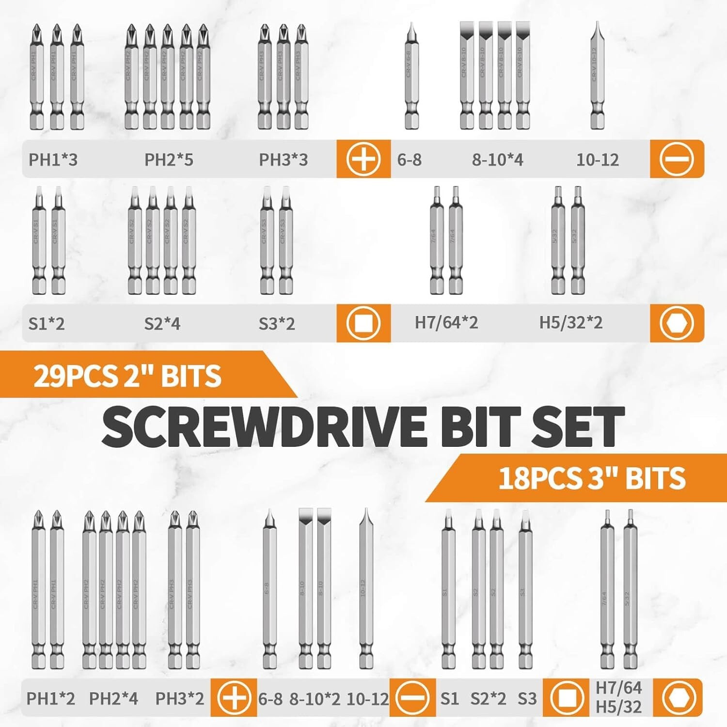 Screwdriver Bit Tool Kit Set Craftsman Home Repair 228 Pcs Screwdriver Bit Set