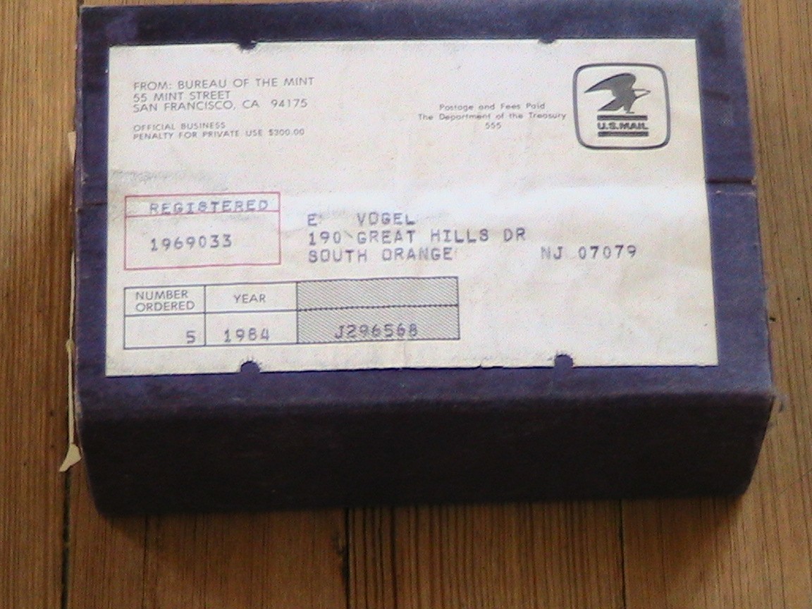 (5) 1984 PROOF SETS SEALED BOX NEVER OPEN