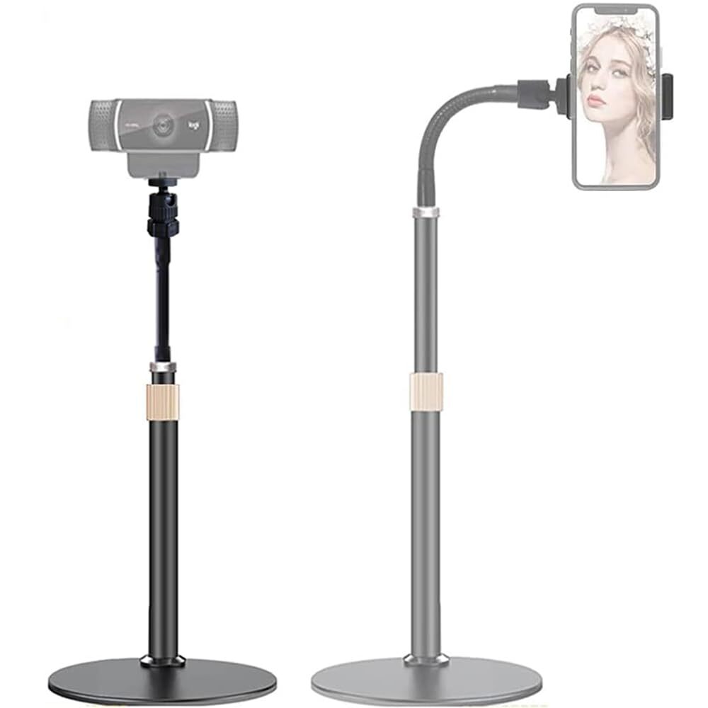 Webcam Stand Phone Holder extensiontype Desktop Stand Flexible Gooseneck Video