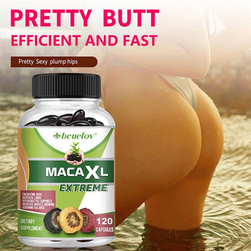 Maca Capsule Shape Butt Booty Shaper Super MACAXL 30 to 120 Capsules