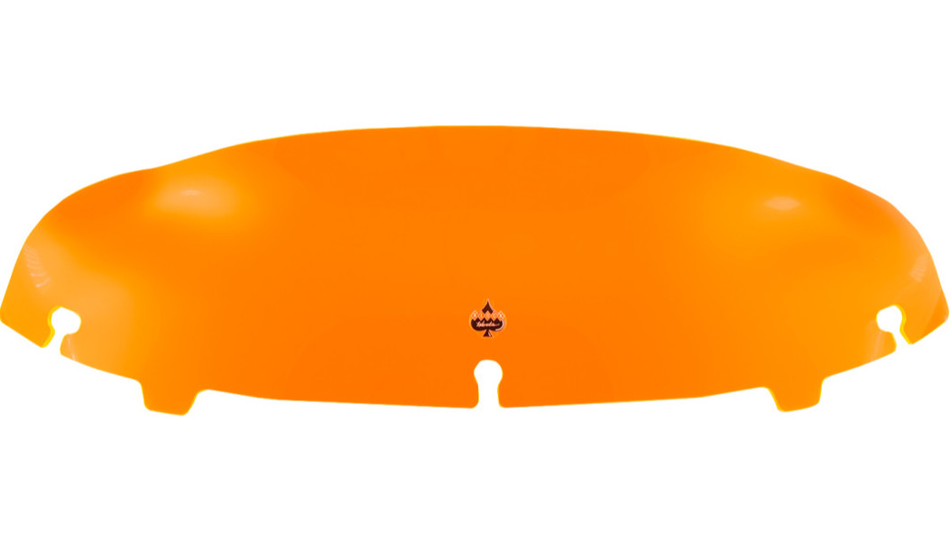 Klock Werks Ice Kolor Orange 6.5" Flare Windshield for Harley FLH Batwing 14-22