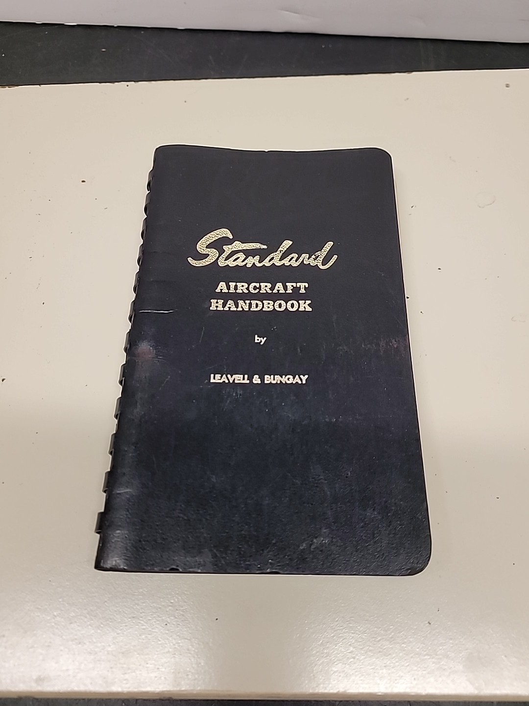 Vintage Standard Aircraft Handbook by Leavell & Bungay Spiral Bound Black