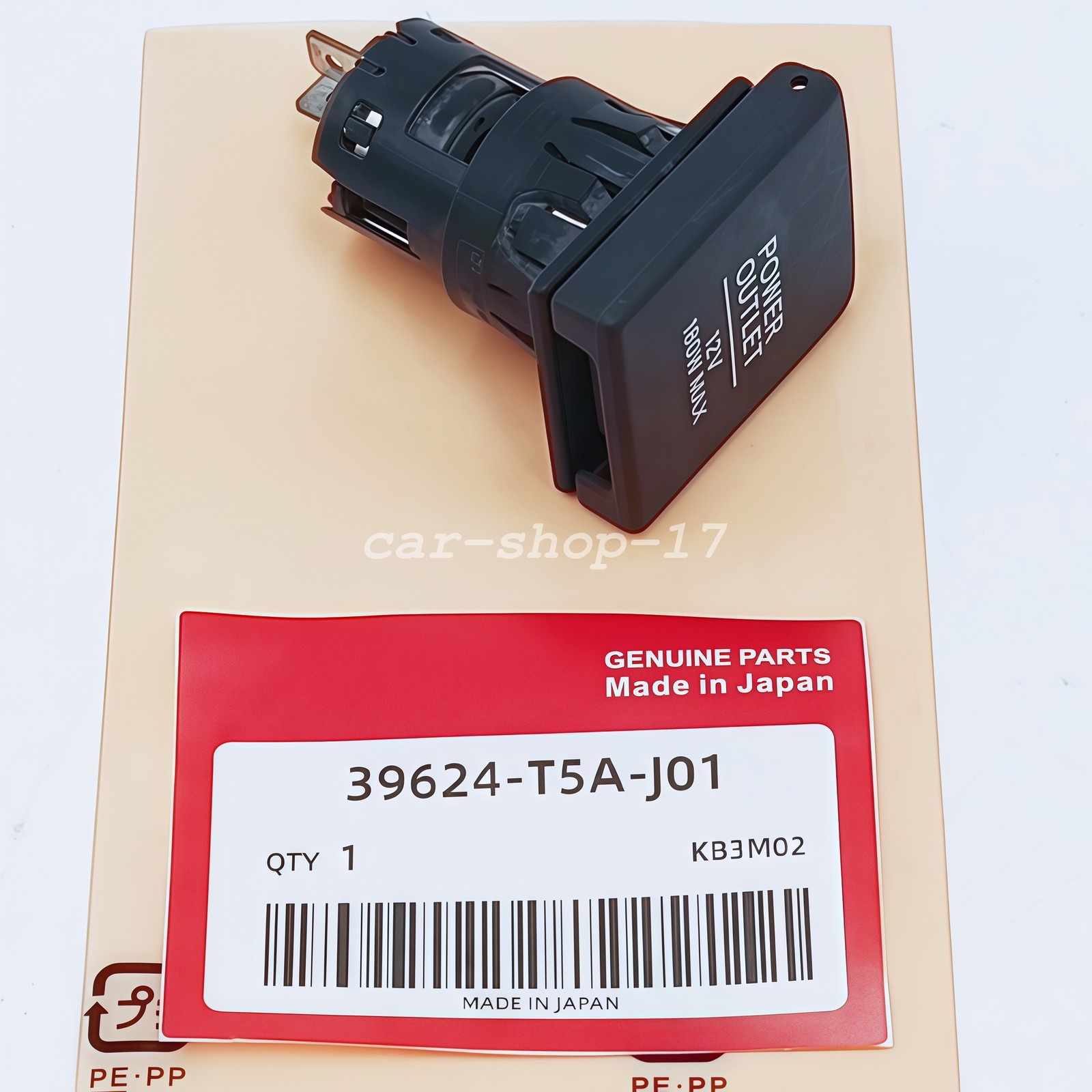 OEM Power Outlet For Honda Civic Accord Odyssey Pilot Acura RDX 39624-T5A-J01