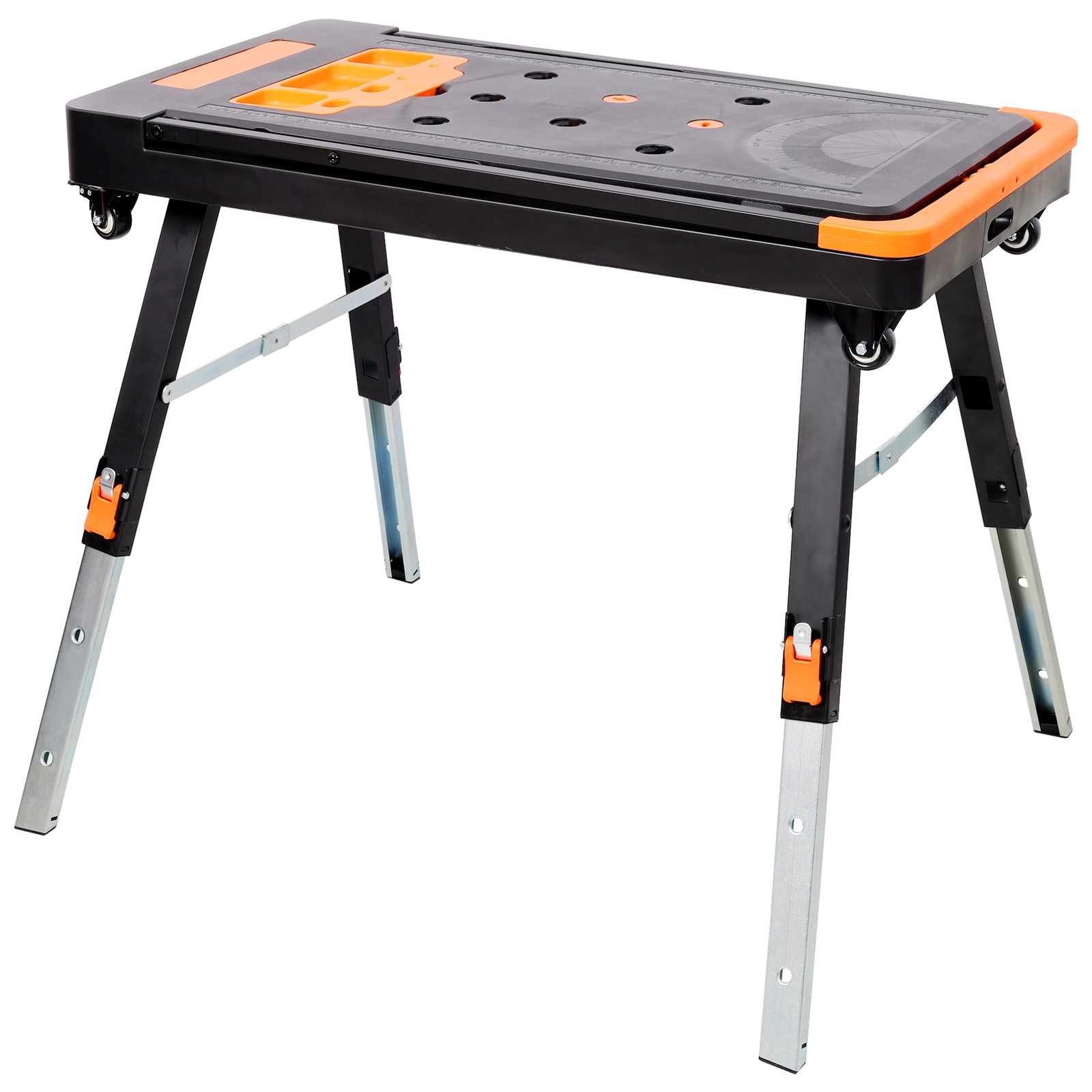 8-in-1 Multifunctional Folding Work Table with US Standard Socket
