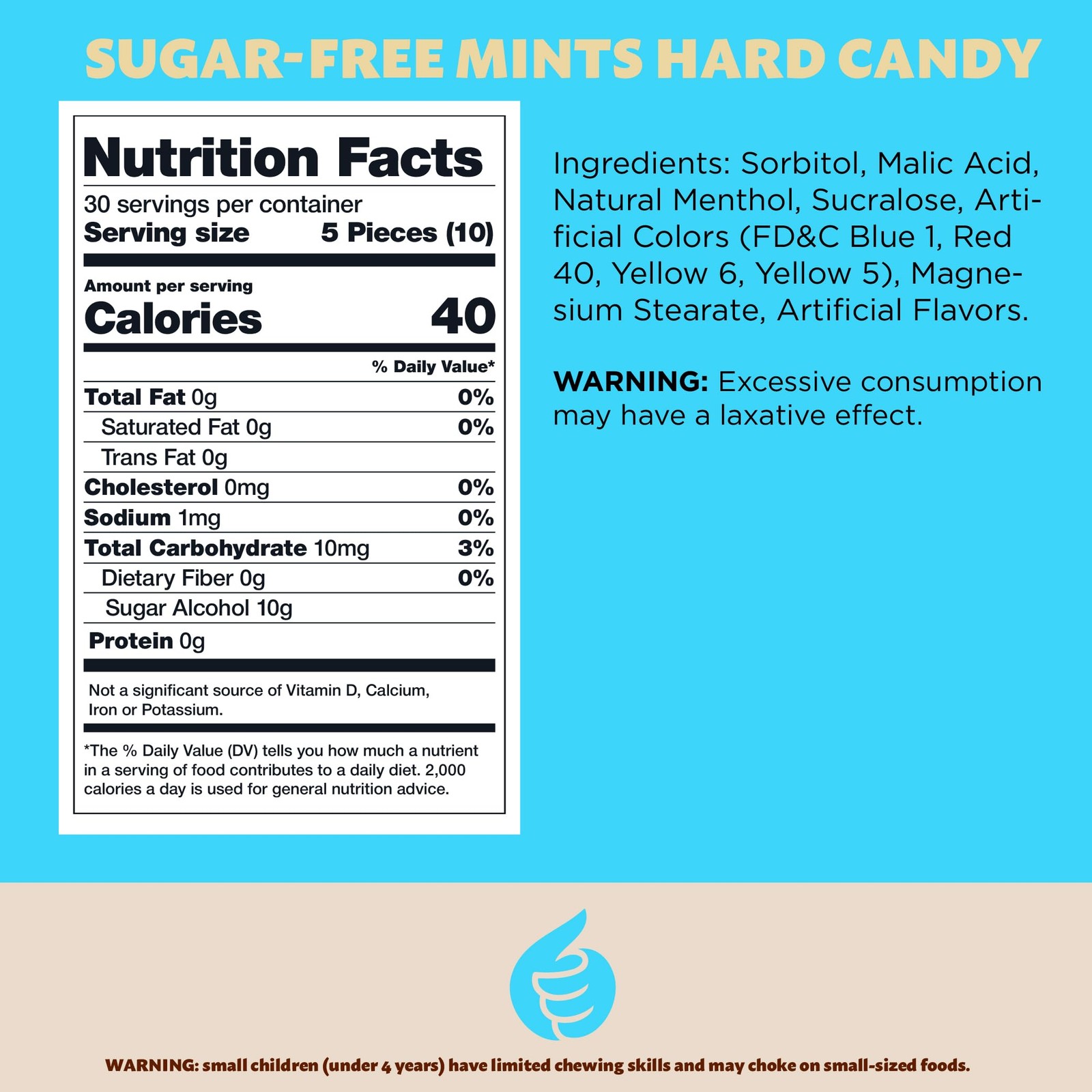 Sugar-Free Mints Hard Candy, Assorted Flavors - After Dinner Refreshing - 11-...