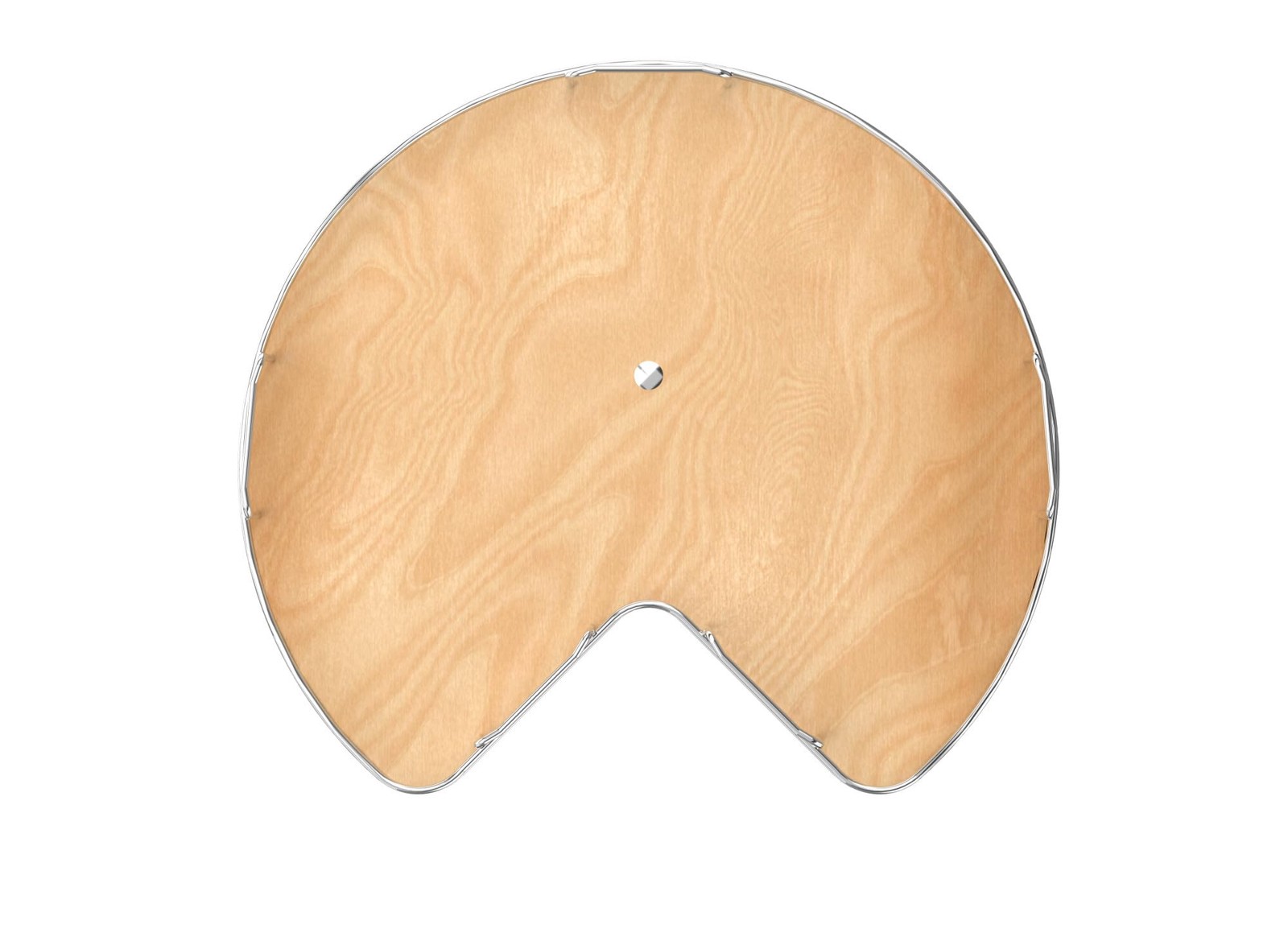 REVASHELF 28" Maple Solid Bottom KidneyShaped Lazy Susan for Corner Base