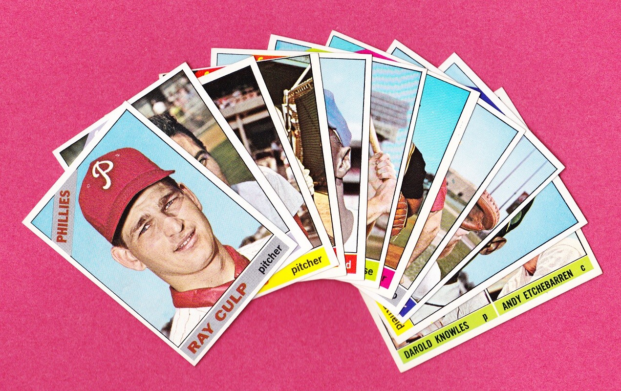 1966 Topps Baseball Cards to complete your set, mostly VG to EX+