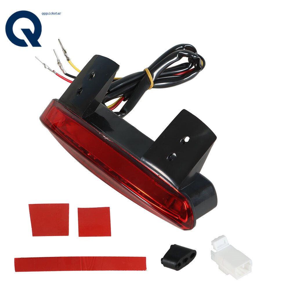 LABLT Red Motorcycle Rear Fender LED Turn Signals Brake Tail Light