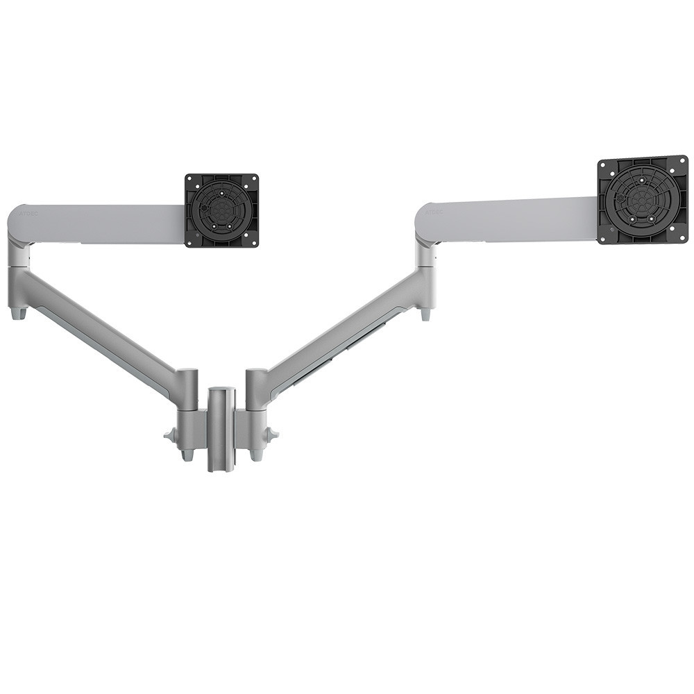 Atdec AWMS-2-D13-F Dual Dynamic Arm Mount (Silver)