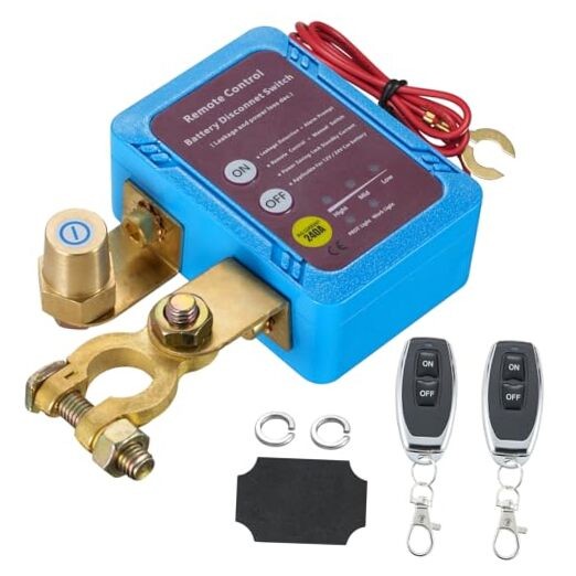 Battery Kill Switch, Remote Battery Disconnect Switch, 12V 240A, Smart
