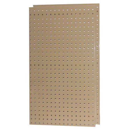Square Hole Pegboard, 42-1/2X24, Tan, Pk2, 5Tpc5