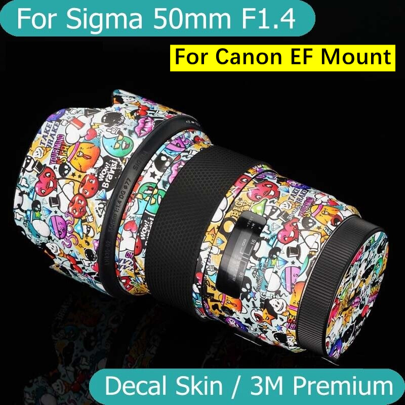 Mebont Decal Skin For Sigma ART 50mm F1.4 DG HSM Lens Sticker Vinyl Wrap Film
