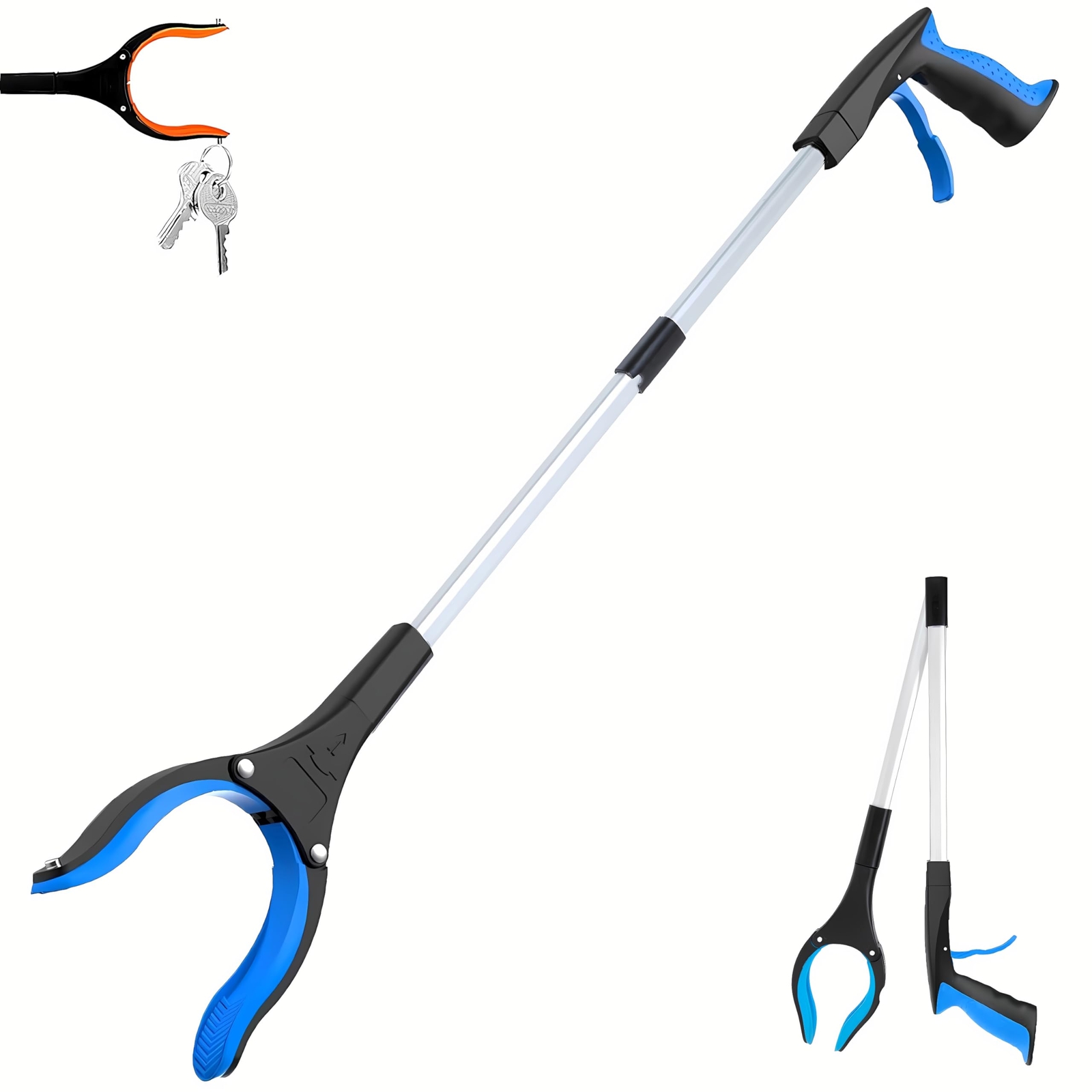 32 Inch Extra Long Grabber Tool Foldable Reaching Tool Grabber Pickup Tool
