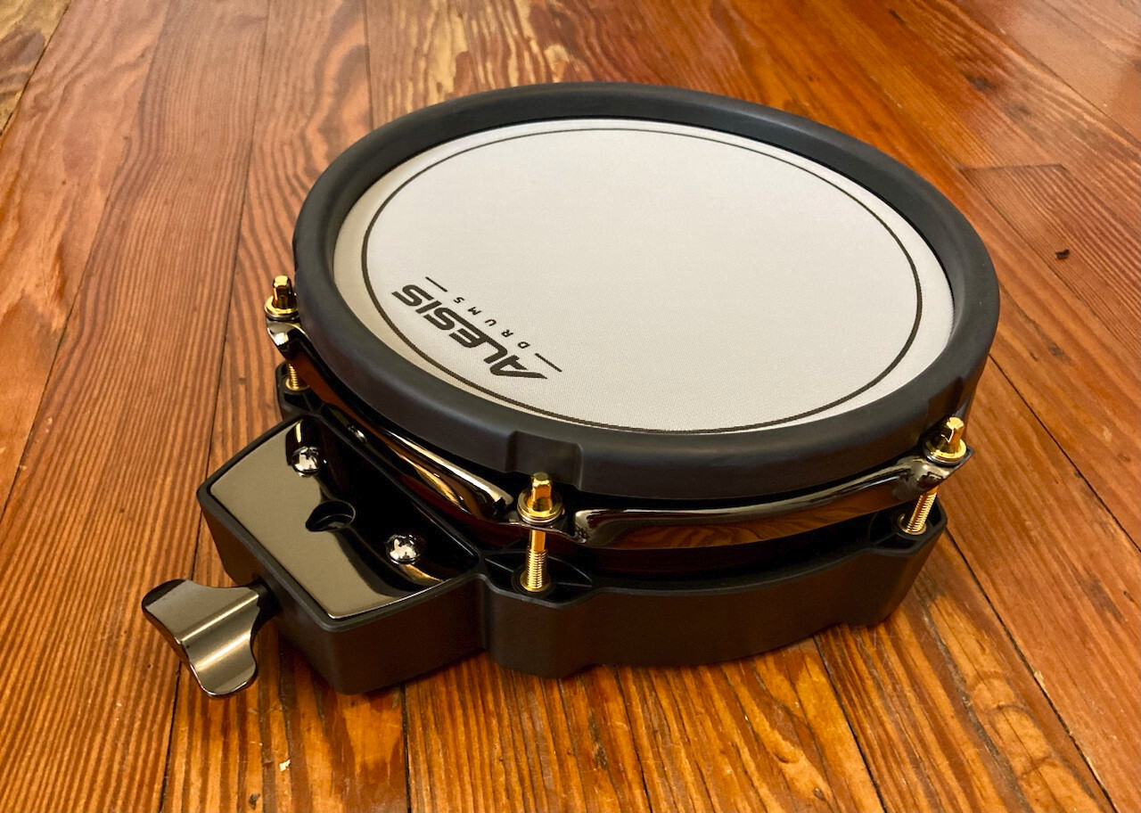 Alesis 8” Mesh Drum Pad NEW w/Pro Clamp & L-Bar Strata Core (Dual Zone)