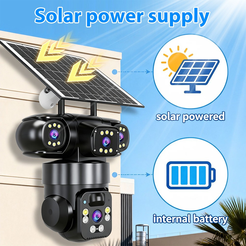 KEPEAK 15MP HD Solar-Powered Camera+32GB