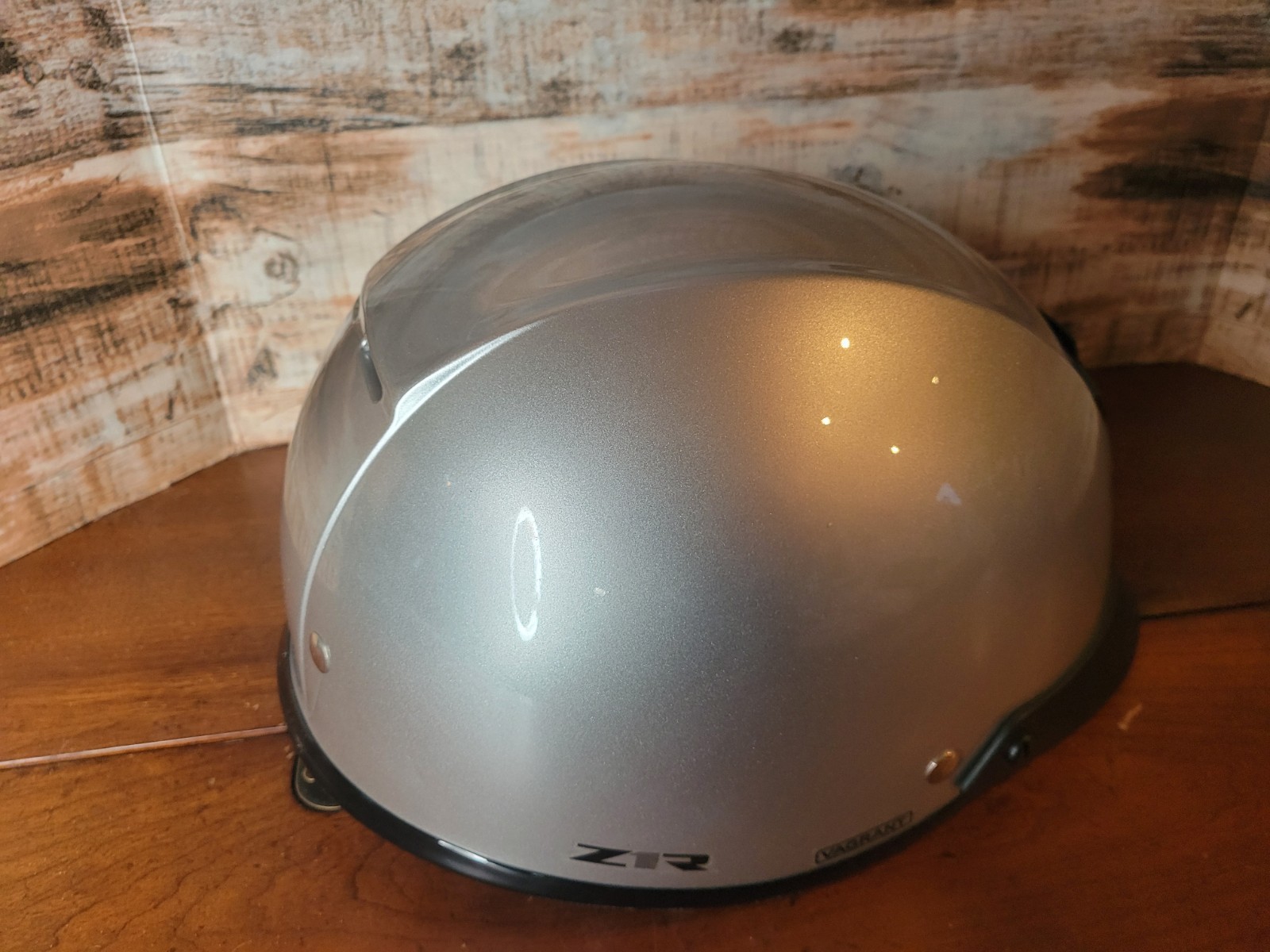 Z1R Vagrant Solid Half Helmet 0103-0620 Silver- Size Medium M