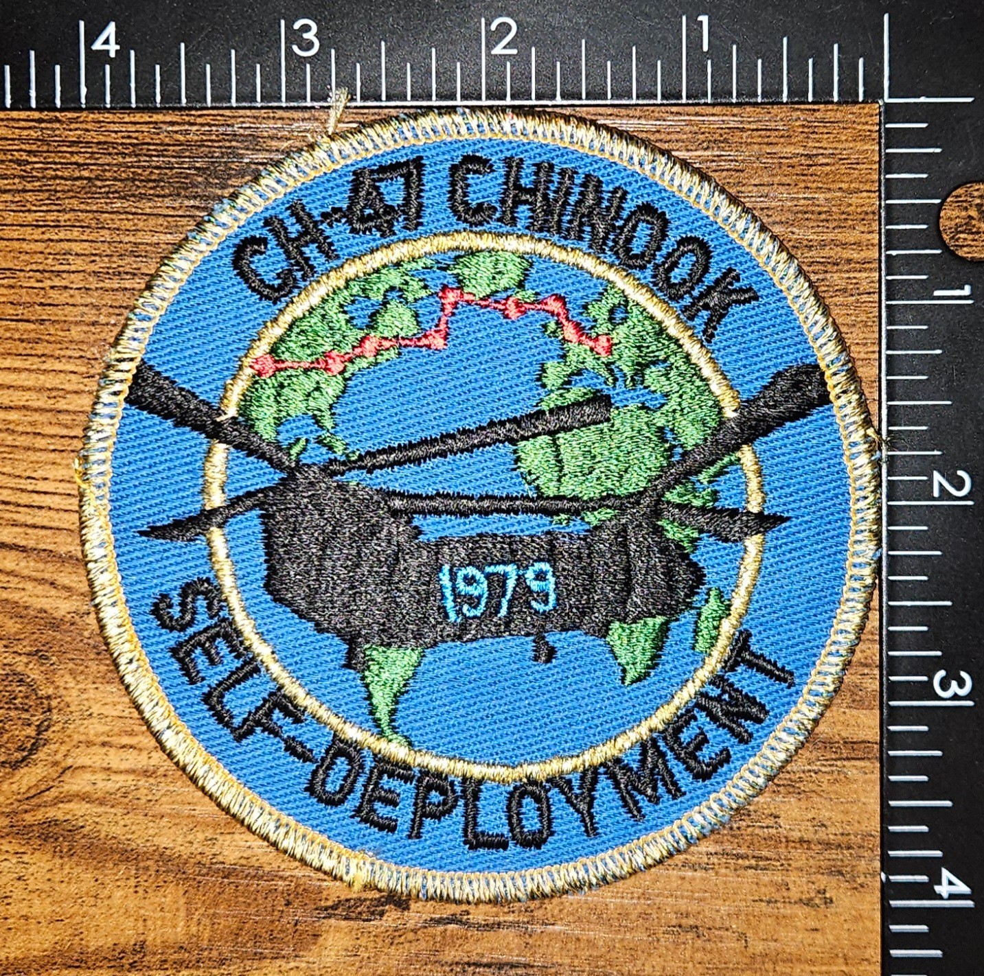 CH-47 Chinook Helicopter 1979 Self Deployment Vintage Military Patch