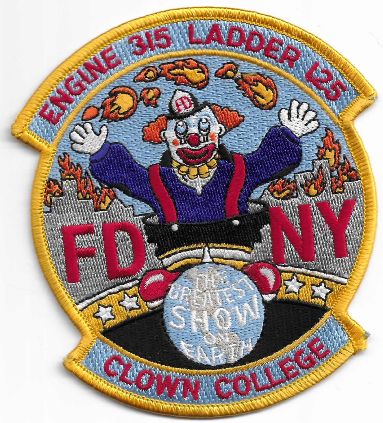 New York City - FDNY Engine-315 / L-125 "College", NY (4" x 4.25") fire patch