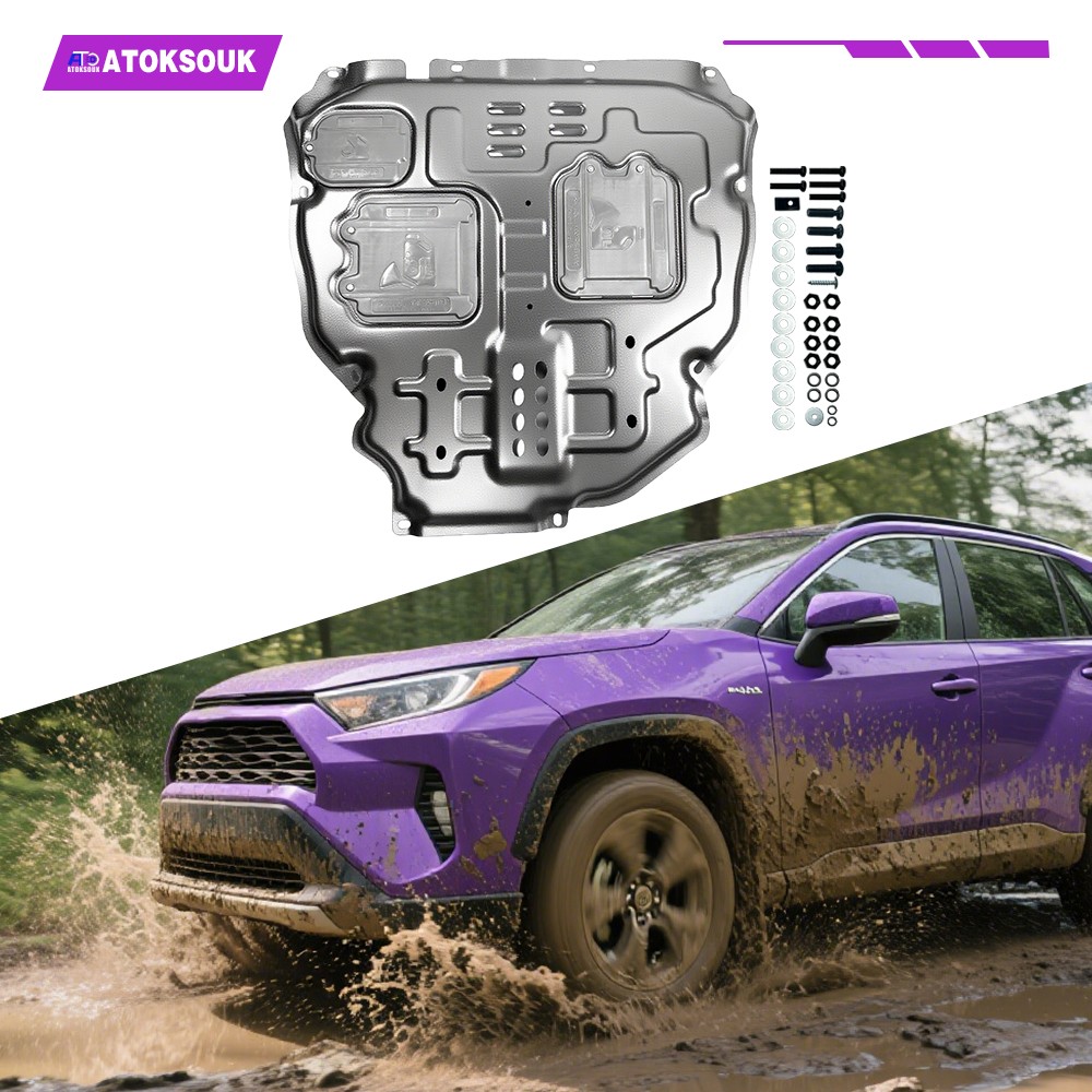 Metal Skid Plate For Toyota RAV4 2019-2024 Engine Splash Shield Heavy Duty