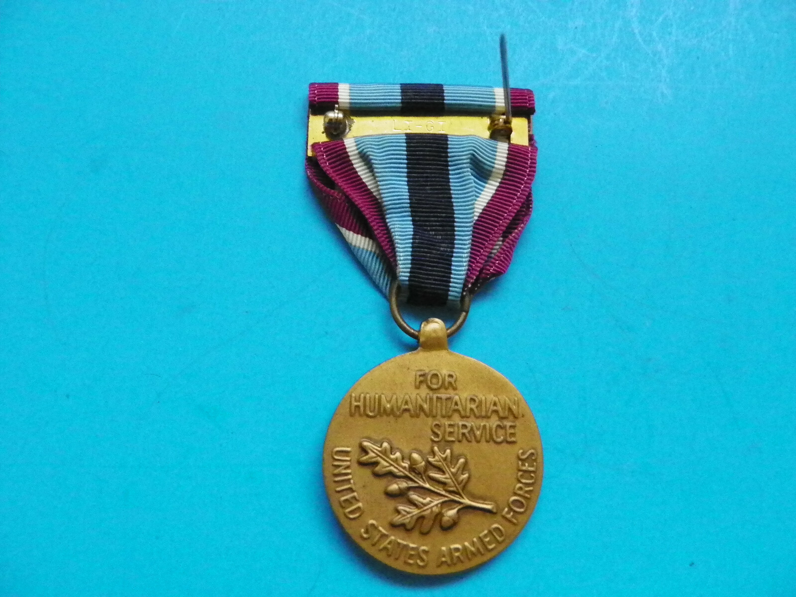 VIETNAM ORIGINAL U.S. ARMY ARMED FORCES HUMANITARIAN SERVICE MEDAL-MAKER MARKED