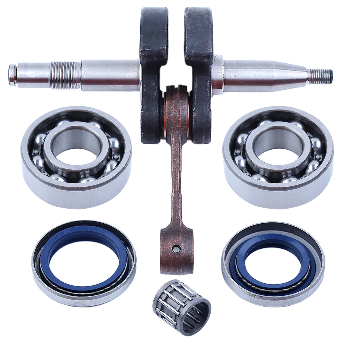 Crankshaft Crank Shaft Ball Bearings Oil Seal Kit For HUSQVARNA 362 365 372 371