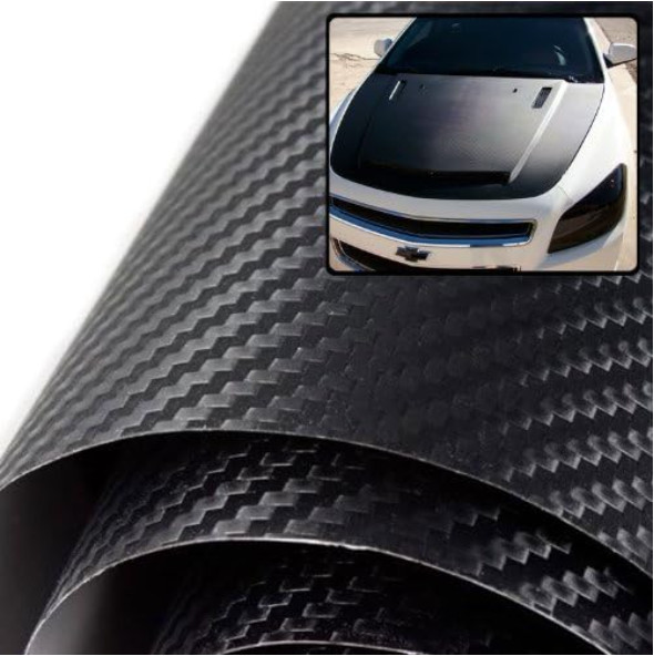 Orion Carbon Fiber Hood 60"x80" Wrap Film Twill Vinyl Sheet Roll 3D Carbon Fiber