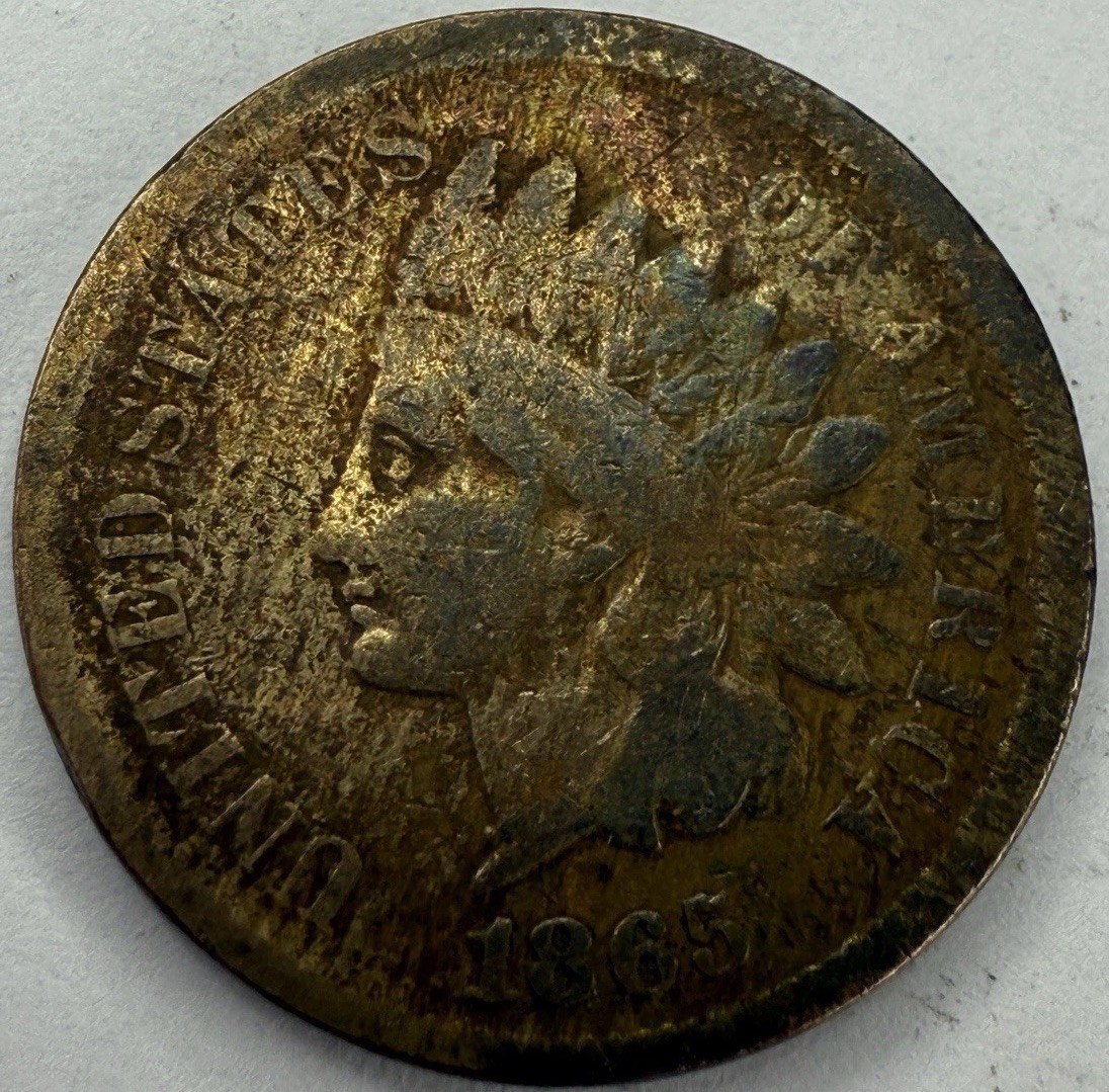 1865 Indian Head Cent Exact Coin Imaged #IND1367