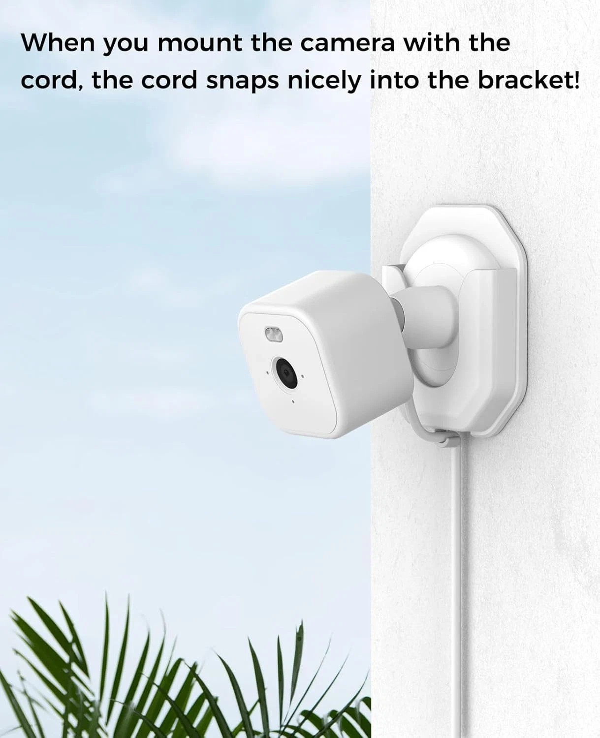 2x No Drill Blink Mini Camera Adhesive Wall Mounts Bracket Strong Durable Mounts