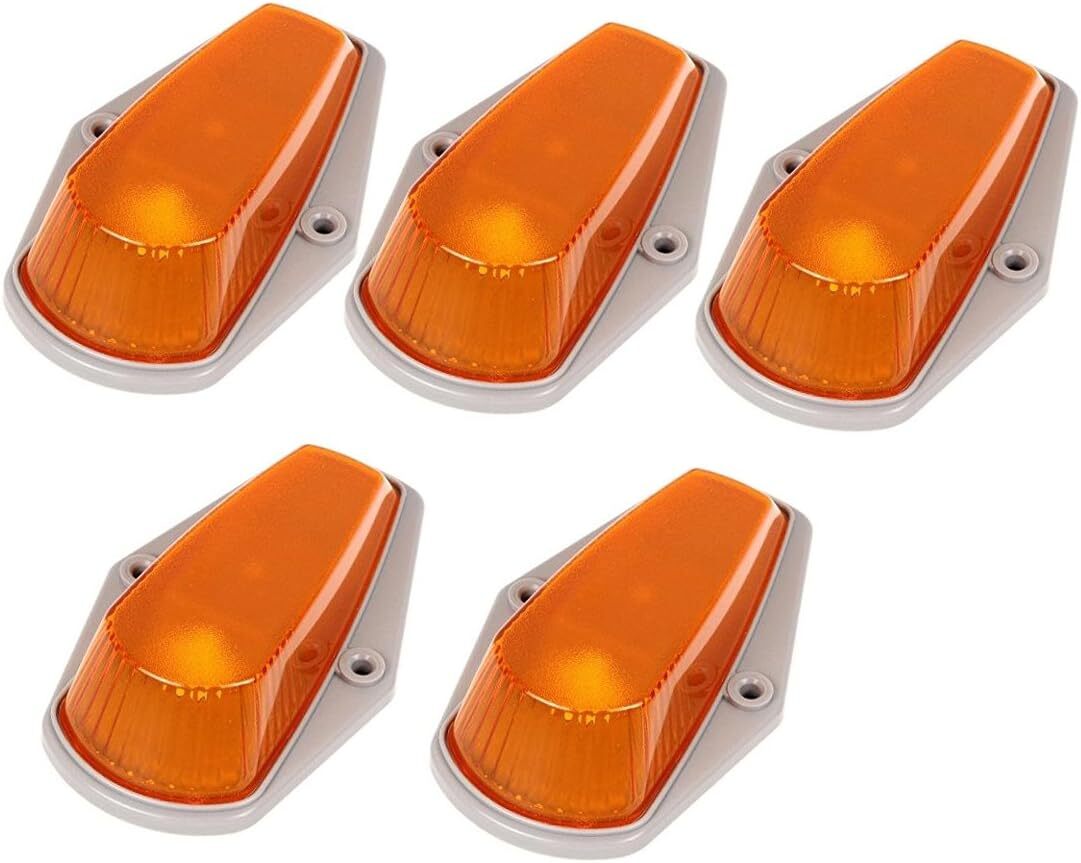 Amber Cab Marker Lights For 1980-1997 Ford F150 F250 F350 5Pcs Set