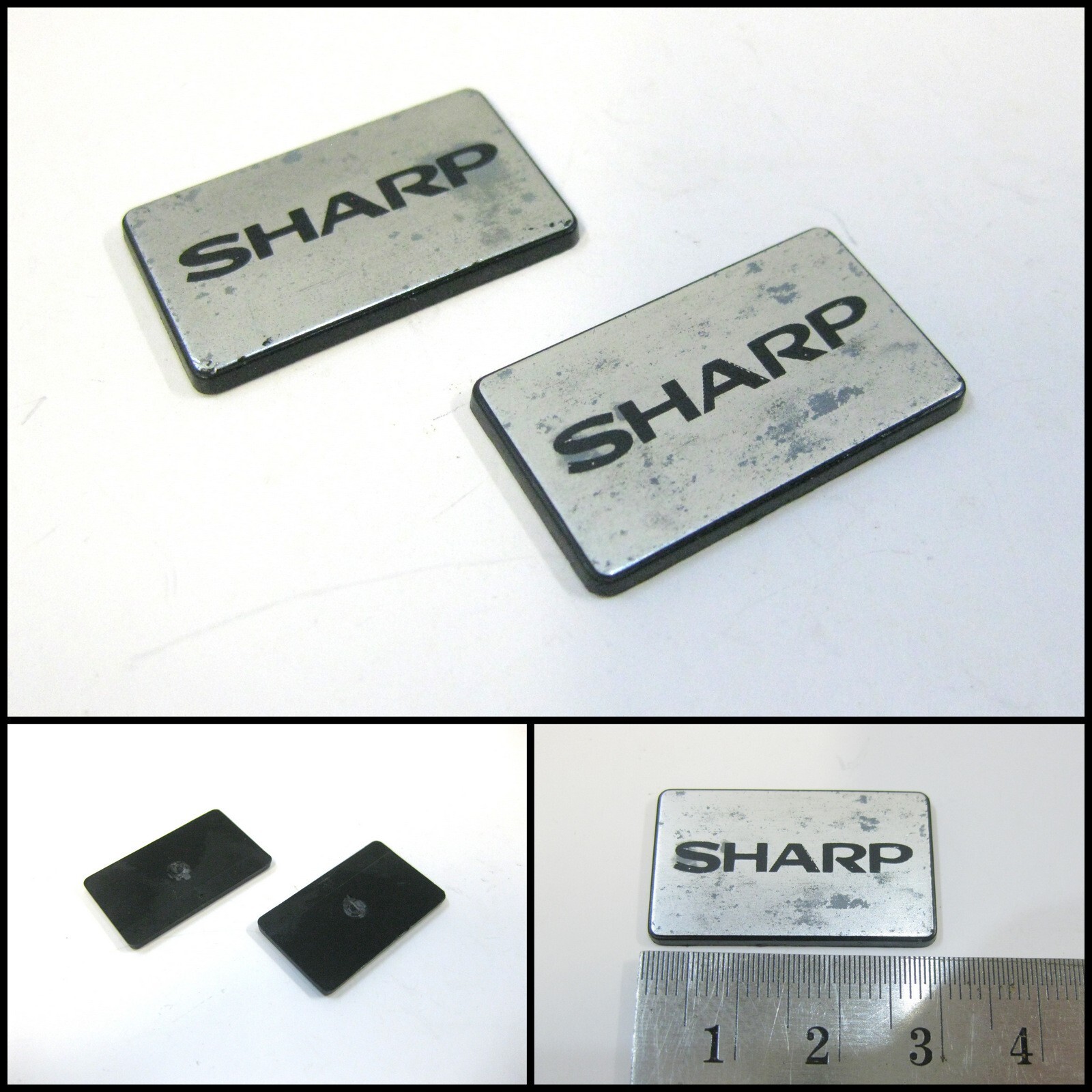 Genuine SHARP Audio Equipment Badge Logo Emblems (30mm)