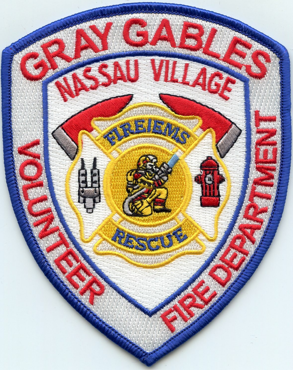 GRAY GABLES NASSAU VILLAGE FLORIDA FL VOLUNTEER FIRE PATCH