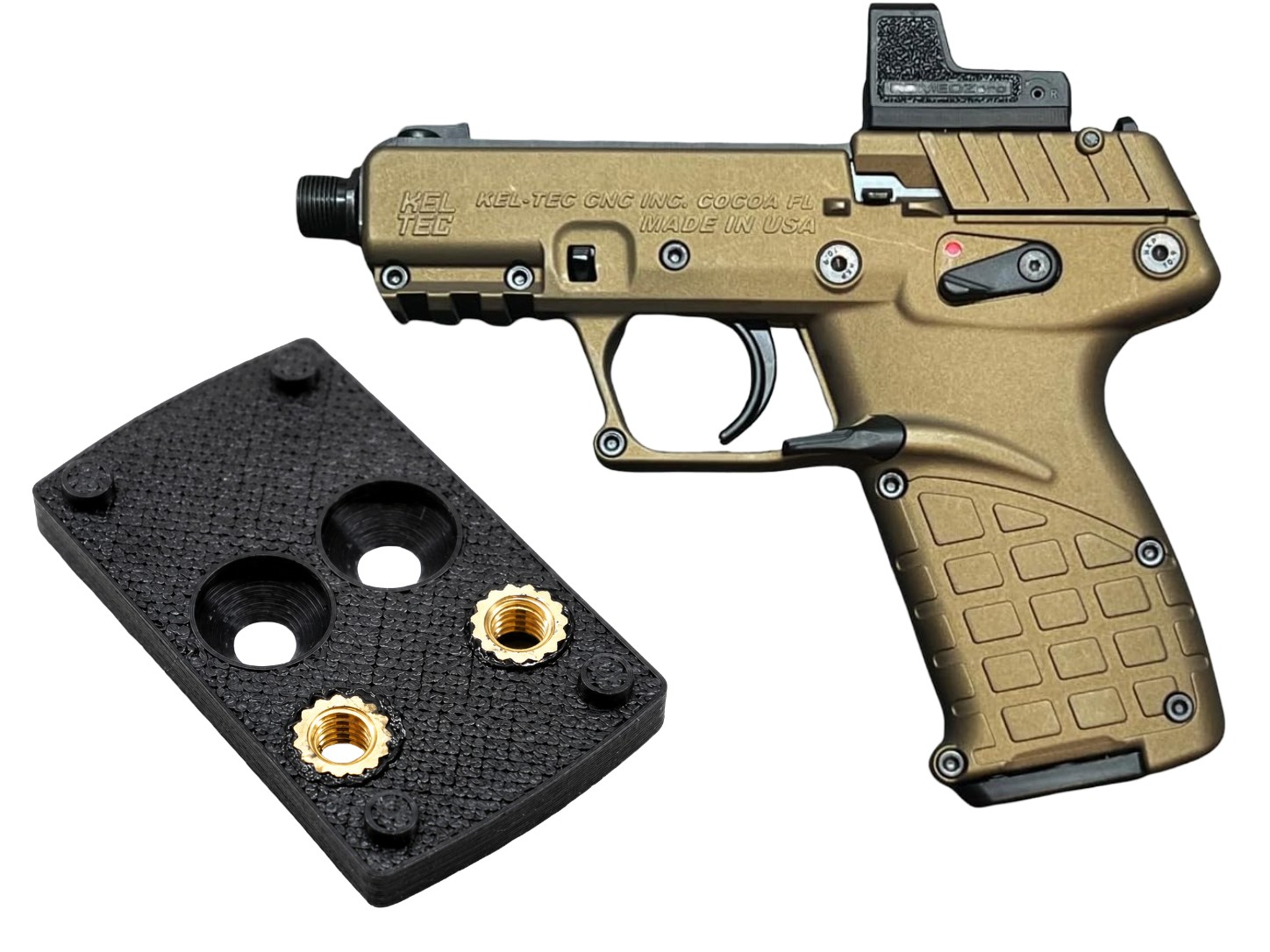 3DEXL Optic Plate Sight Mount RMSc for Kel-Tec P17, P-17 22LR