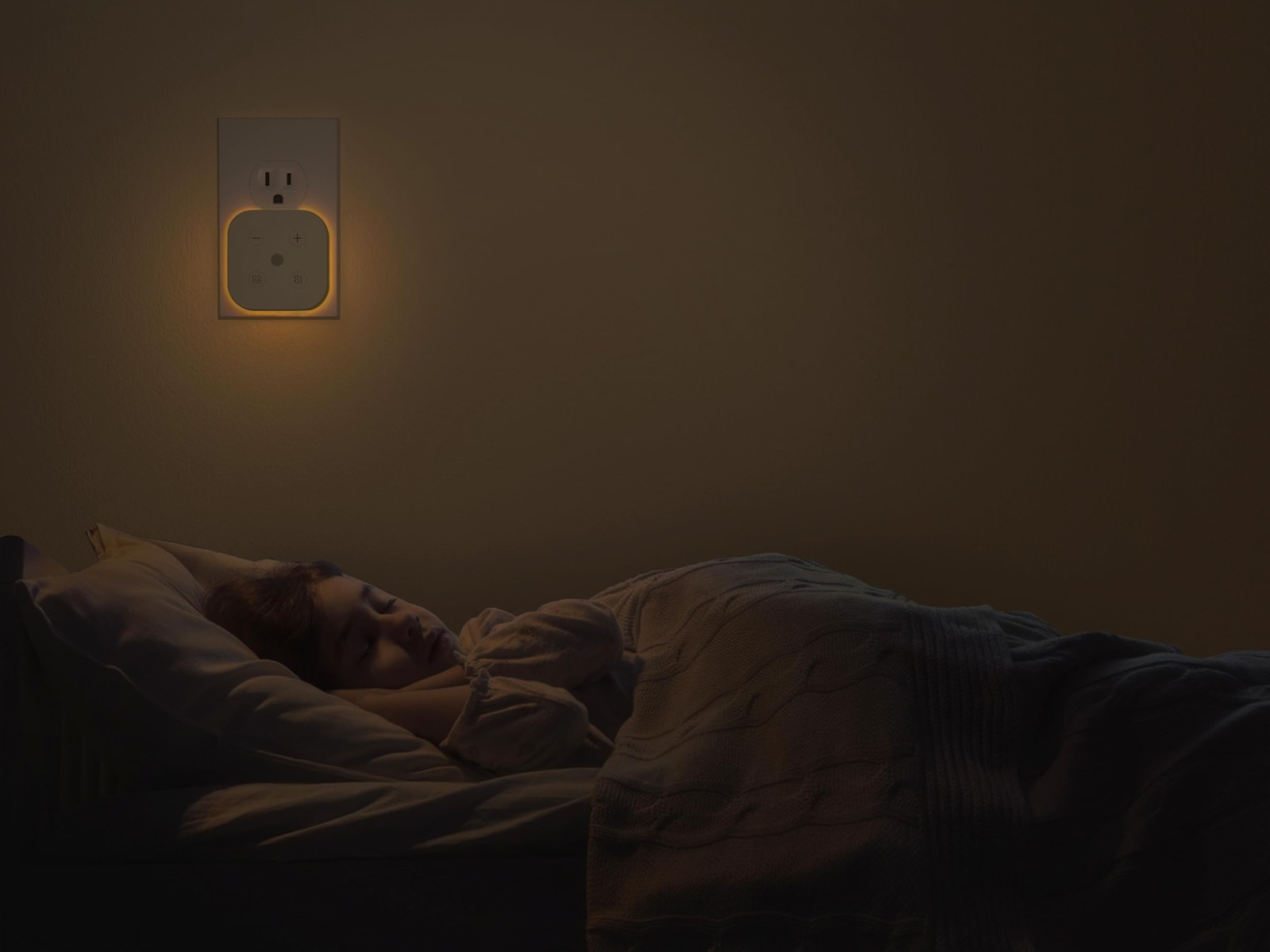 2 Pack Dimmable LED Night Lights with Light Sensor for Kids & Adults