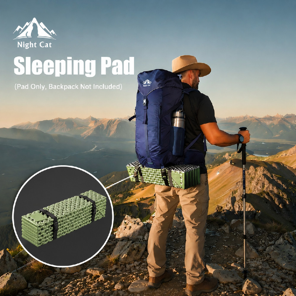 Folding Foam Ultralight Sleeping Pad, Puncture Proof: Camping, Backpacking