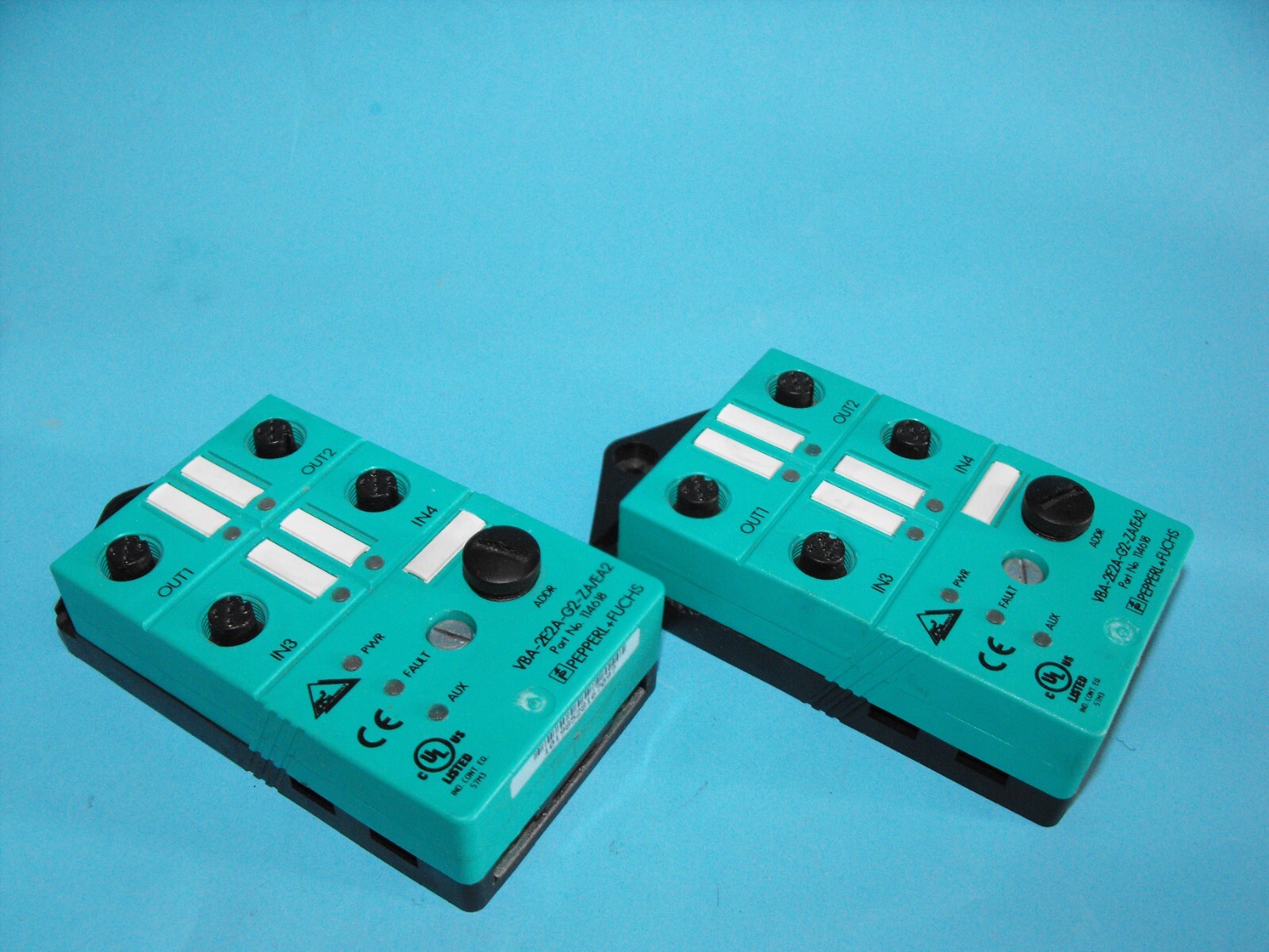 PEPPERL+FUCHS VBA-2E2A-G2-ZA/EA2.AS-Interface Sensor.114618.(LOT2PCS).USED