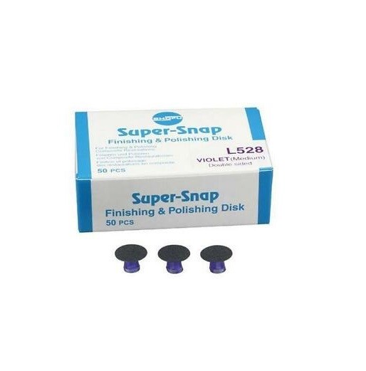 SHOFU Super-Snap Finishing (Medium) Dark Violet disc, 50/pk. Double Sided