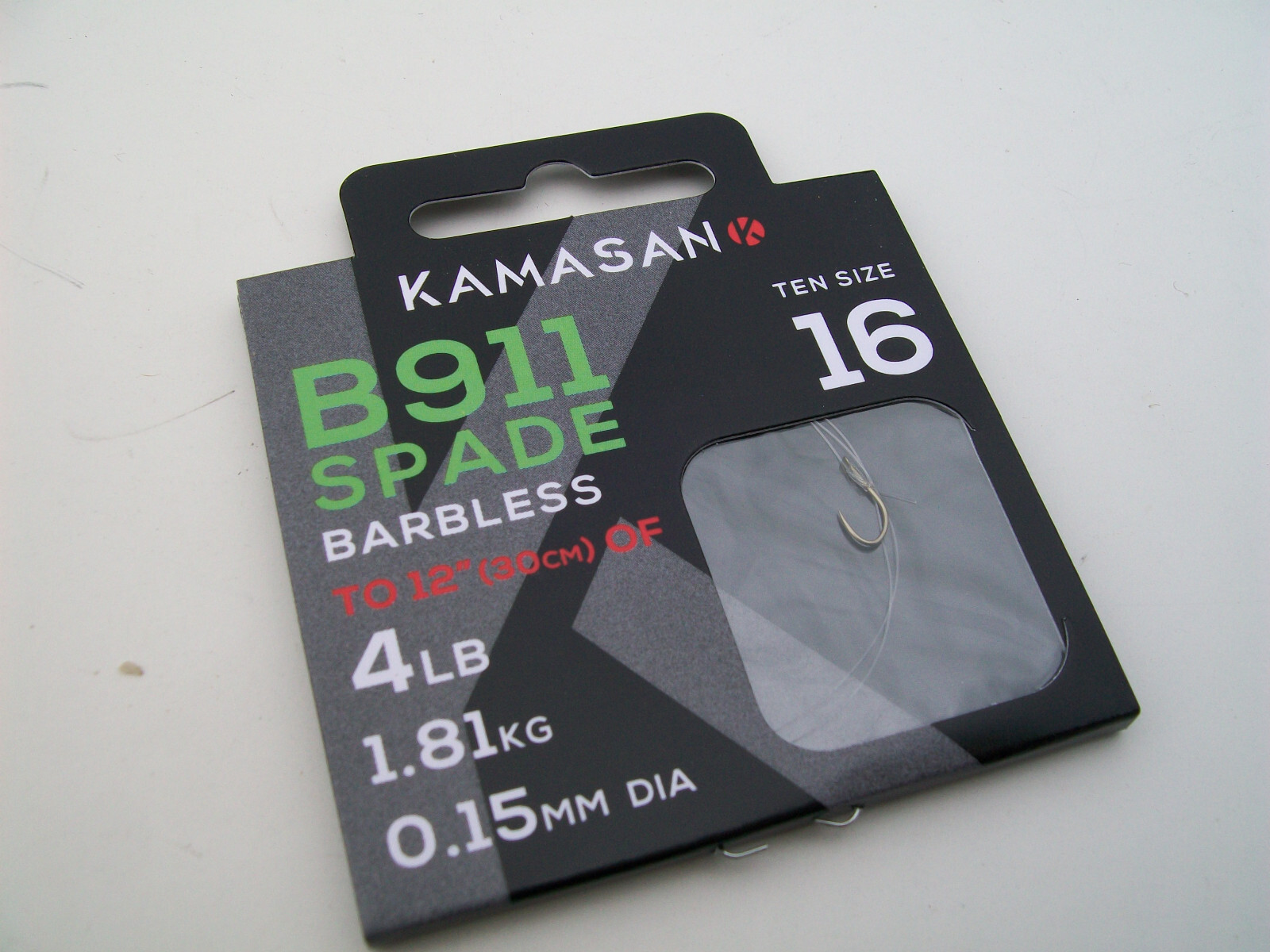 3 Assorted Packets x B911 Barbless Hooks to Nylon. Size 16, 18 & 20.