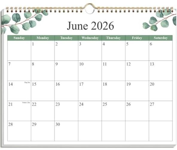 2026-2027 Calendar - Calendar 2026-2027 from July 2026 - 12" x 14.5" Leaf