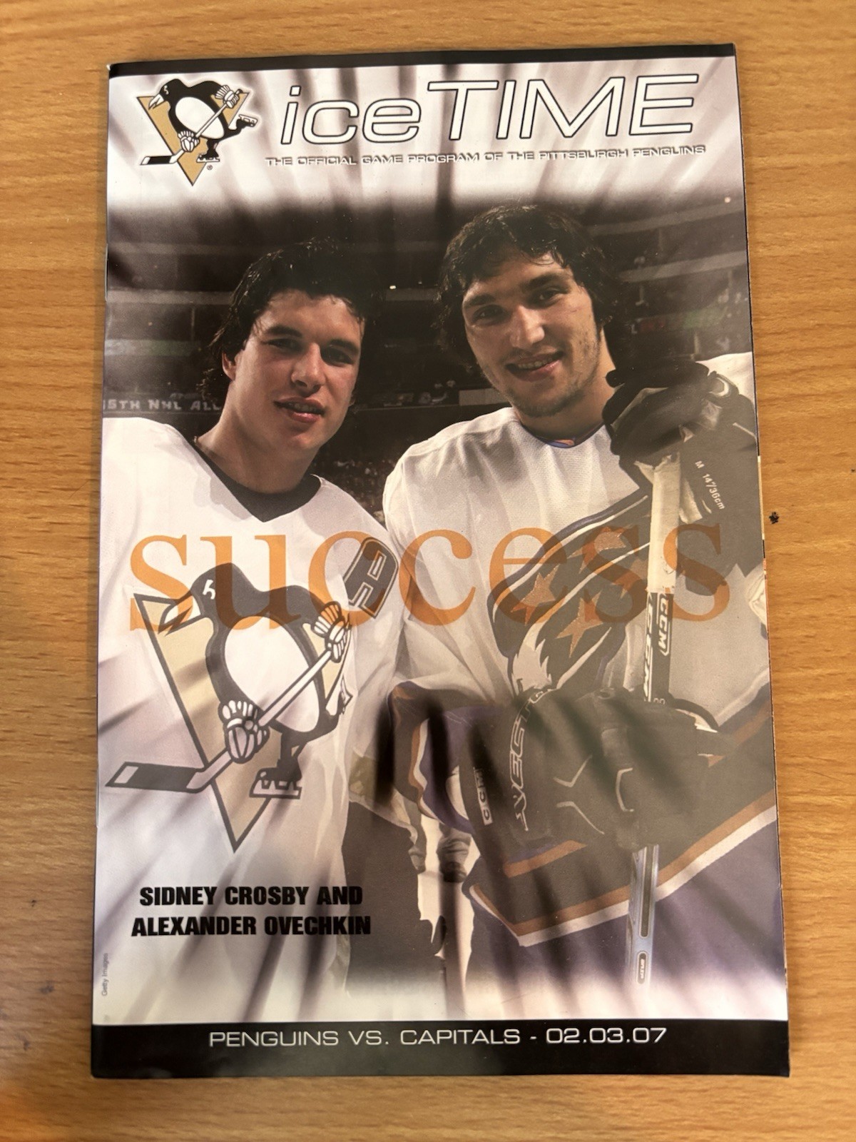 PENGUINS ICE TIME PROGRAM SIDNEY CROSBY OVECHKIN FEBRUARY 3 2007