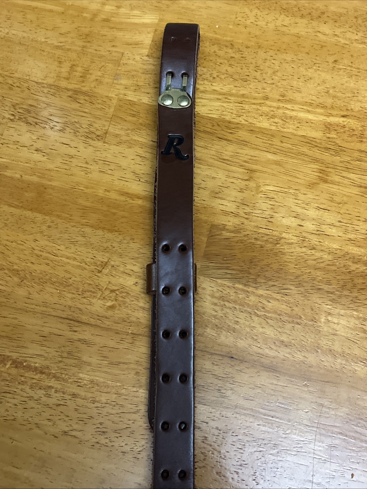 Remington Firearms Leather Adjustable Rifle Sling Military 1” VERY NICE SLING!